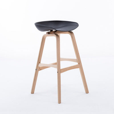 MerryRabbit - 北歐創意實木吧檯椅MR-75 Creative Solid Wood Bar Chair