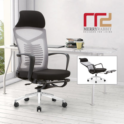 MerryRabbit -網布高背可調節可躺轉椅電腦椅辦公椅大班椅帶腳踏 MR-A61 Mesh Reclining Office Chair High Back Chair with Footrest