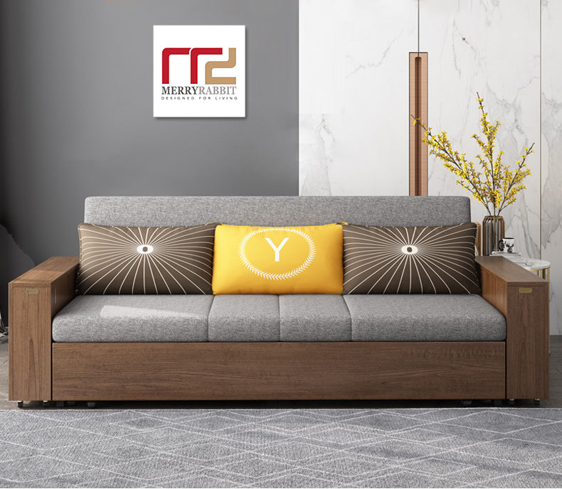 MerryRabbit -156cm多功能創意扶手可折疊儲物布藝沙發床MR-9810 Multi-Functional Creative Folding Storage Fabric Sofa Bed