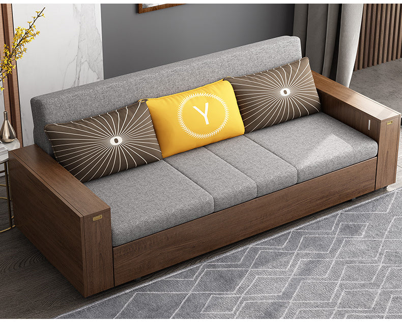 MerryRabbit -186cm多功能創意扶手可折疊儲物布藝沙發床MR-9810 Multi-Functional Creative Folding Storage Fabric Sofa Bed
