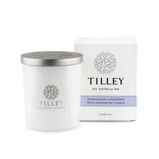 TILLEY - 天然大豆油塔斯曼尼亞薰衣草味香氛蠟燭 240G Tasmanian Lavender Soy Candle 240G