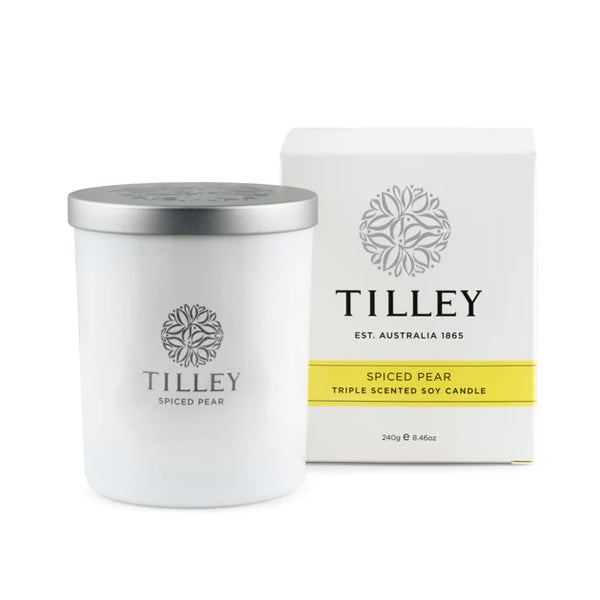 TILLEY - 天然大豆油梨香味香氛蠟燭 240G Spiced Pear Candle 240G