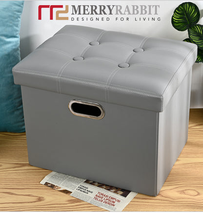 MerryRabbit -可摺疊PU收納儲物櫈 MR-0104-1  Foldable Pu Storage Chair [3-7工作天特快派送]