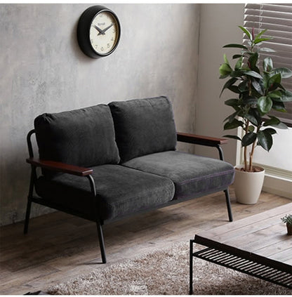 MerryRabbit - 北歐小戶型燈芯絨鐵藝梳化MR-118001兩人位 Nordic 2 Seaters Corduroy Sofa