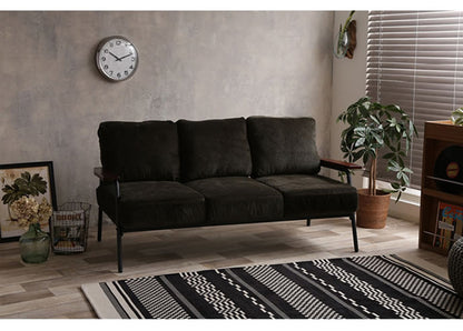 MerryRabbit - 北歐小戶型燈芯絨鐵藝梳化MR-118001三人位 Nordic 3 Seaters Corduroy Sofa