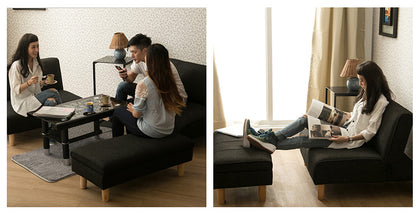 MerryRabbit - 多功能可摺疊三人位布藝梳化組合套裝MR-1239 3 Seaters Fabric Sofa Set with Storage Ottoman