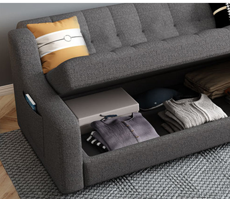 MerryRabbit - 多功能2人位折疊儲物布藝沙發床 MR-50 2 Seaters 164cm Fabric Sofa with Storage