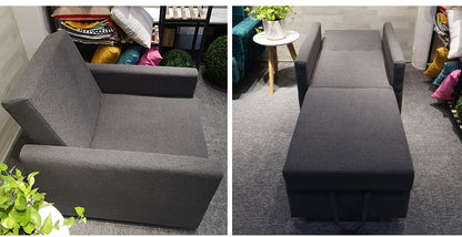 MerryRabbit - 多功能單人布藝梳化床 MR-7296  Single Seater Multi-functional Folding Fabric Sofa