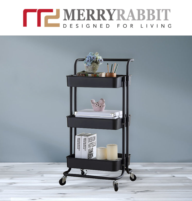 MerryRabbit - 三層多功能置物手推車MR-666 Heavy duty metal Trolley