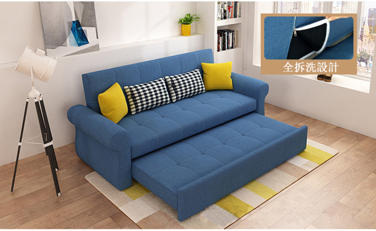 MerryRabbit - 160cm多功能布藝兩座位活動梳化床MR-7250 2 seater Multi - functional fabric sofa bed