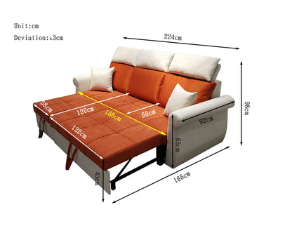 MerryRabbit - 多功能可折疊布藝沙發 MR-7357 Multi - functional 3 seater fabric sofa bed
