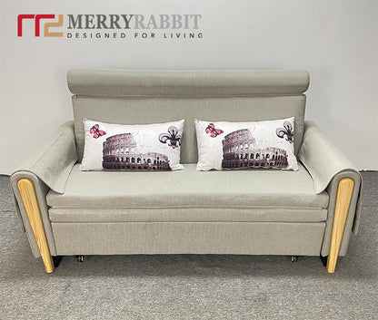 MerryRabbit - 130cm多功能摺疊儲物梳化床MR-801 Multi-functional foldable fabric sofa bed with Storage130cm