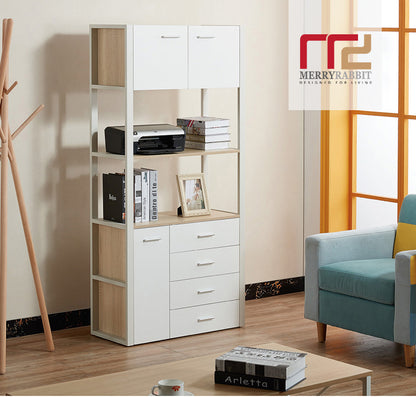 MerryRabbit -高身鋼木組合櫃 MR-9803 Bookcase Bookshelf Multi Layer Combination Cabinet