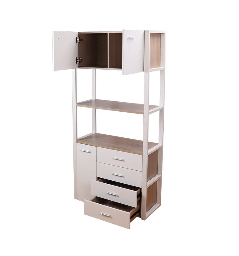 MerryRabbit -高身鋼木組合櫃 MR-9803 Bookcase Bookshelf Multi Layer Combination Cabinet