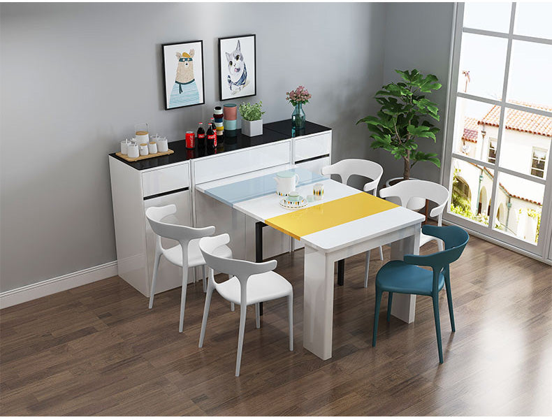 MerryRabbit – 時尚多功能餐邊櫃可伸縮餐桌MR-D1815 Multi-functional Side Cabinet Expandable dining