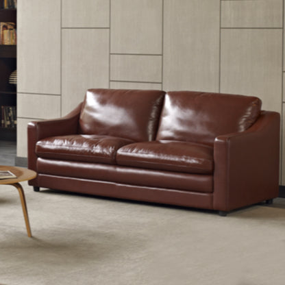 MerryRabbit – 153cm頭層牛皮2人位梳發 MR-1805 Cow Leather 2 Seaters Sofa