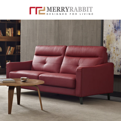 MerryRabbit -頭層牛皮3人位沙發MR-1801  Cow Leather 3 Seaters Sofa