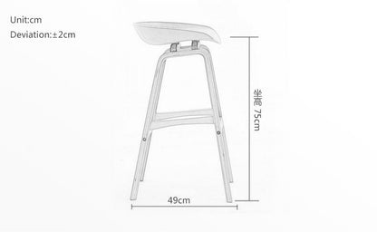 MerryRabbit - 北歐創意實木吧檯椅MR-75 Creative Solid Wood Bar Chair