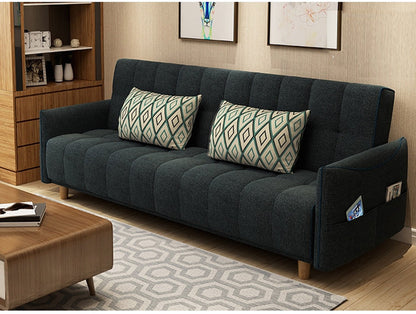 MerryRabbit - 多功能褶疊布藝梳化床有扶手MR-607A Multi-functional folding Fabric sofa bed with armrest