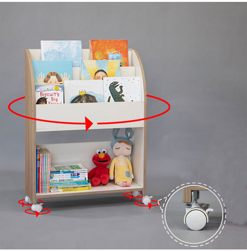 MerryRabbit - 可移動兒童書架收納架WT037-5 Movable Kid's bookshelf with Storage Rack [3-7工作天特快派送]
